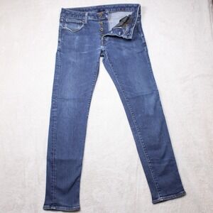 G‑Star RAW Jeans Men 32×32 Slim Tapered Blue Denim Button‑Fly Stretch